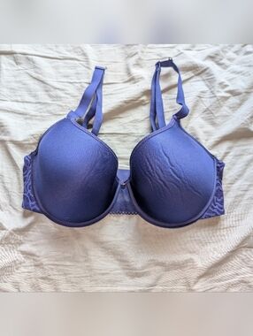 NWTO Chantelle Jolie Comfort Convertible T-Shirt Bra 32DD Blue